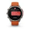 Garmin fēnix 9 Pro inReach 47 mm Titanium / Autumn Orange / Spark Orange Silicone