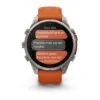 Garmin fēnix 9 Pro inReach 47 mm Titanium / Autumn Orange / Spark Orange Silicone