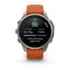 Garmin fēnix 9 Pro inReach 47 mm Titanium / Autumn Orange / Spark Orange Silicone