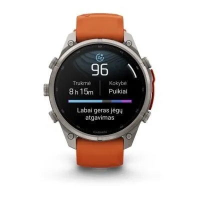 Garmin fēnix 9 Pro inReach 47 mm Titanium / Autumn Orange / Spark Orange Silicone