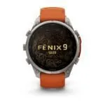 Garmin fēnix 9 Pro inReach 47 mm Titanium / Autumn Orange / Spark Orange Silicone