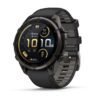 Pilkos anglies DLC titanas / juoda / akmenėlių pilka • 47 mm • Fenix 9 Pro inReach AMOLED