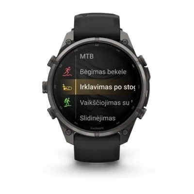 Garmin fēnix 9 Pro inReach 47 mm Carbon Gray DLC Titanium / Black / Pebble Grey Silicone