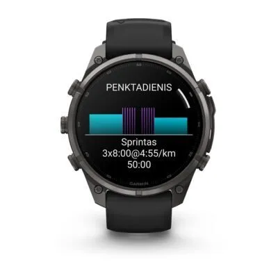 Garmin fēnix 9 Pro 47 mm Carbon Gray DLC Titanium / Black / Pebble Grey Silicone
