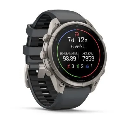 Garmin fēnix 9 Pro inReach 47 mm Titanium / Graphite / Black Silicone