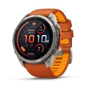 Garmin fēnix 9 Pro inReach 51 mm Titanium / Autumn Orange / Spark Orange Silicone