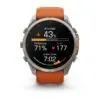 Garmin fēnix 9 Pro inReach 51 mm Titanium / Autumn Orange / Spark Orange Silicone