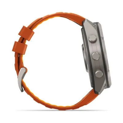 Garmin fēnix 9 Pro inReach 51 mm Titanium / Autumn Orange / Spark Orange Silicone