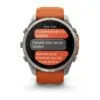 Garmin fēnix 9 Pro inReach 51 mm Titanium / Autumn Orange / Spark Orange Silicone