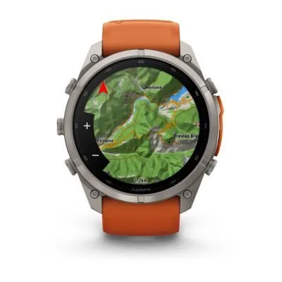 Garmin fēnix 9 Pro inReach 51 mm Titanium / Autumn Orange / Spark Orange Silicone