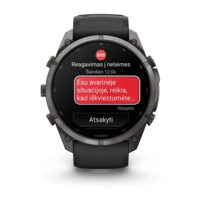 Garmin fēnix 9 Pro inReach 51 mm Carbon Gray DLC Titanium / Black / Pebble Grey Silicone