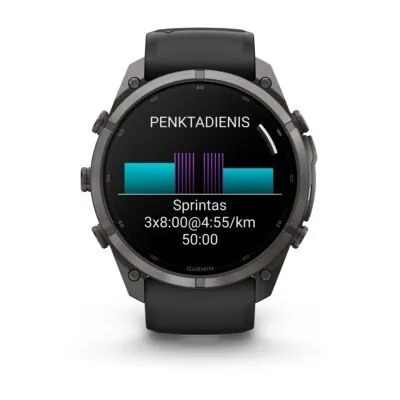 Garmin fēnix 9 Pro 51 mm Carbon Gray DLC Titanium / Black / Pebble Grey Silicone