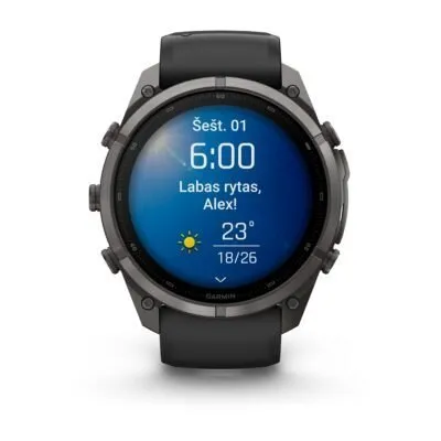 Garmin fēnix 9 Pro 51 mm Carbon Gray DLC Titanium / Black / Pebble Grey Silicone