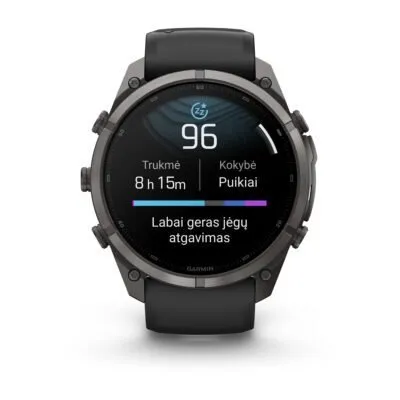 Garmin fēnix 9 Pro 51 mm Carbon Gray DLC Titanium / Black / Pebble Grey Silicone