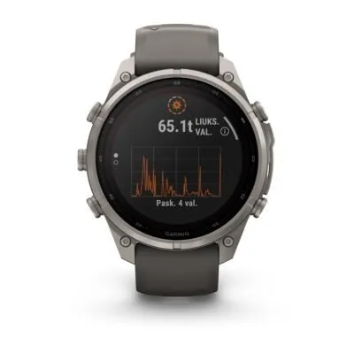 Garmin fēnix 9 Pro inReach Solar 47 mm Titanium / Pebble Grey Silicone