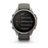 Garmin fēnix 9 Pro inReach Solar 47 mm Titanium / Pebble Grey Silicone