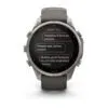 Garmin fēnix 9 Pro inReach Solar 47 mm Titanium / Pebble Grey Silicone