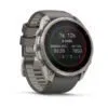 Garmin fēnix 9 Pro inReach Solar 51 mm Titanium / Pebble Grey Silicone