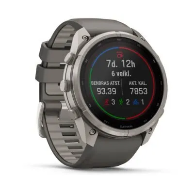 Garmin fēnix 9 Pro inReach Solar 51 mm Titanium / Pebble Grey Silicone