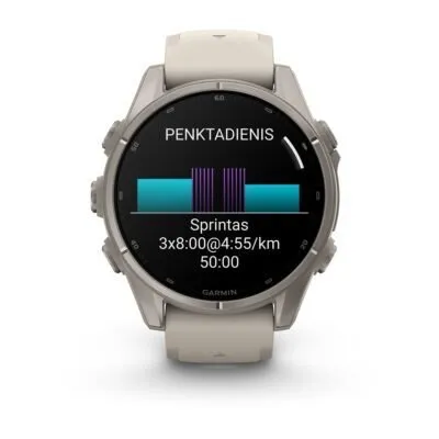 Garmin fēnix 9 43 mm Titanium / Fog Grey Silicone