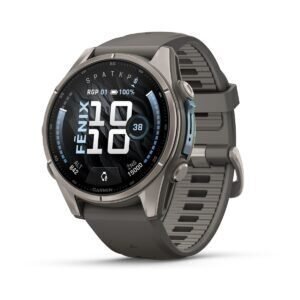 Garmin fēnix 9 43 mm Titanium / Pebble Grey Silicone