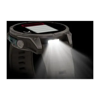 Garmin fēnix 9 47 mm Titanium / Pebble Grey Silicone