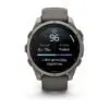 Garmin fēnix 9 47 mm Titanium / Pebble Grey Silicone