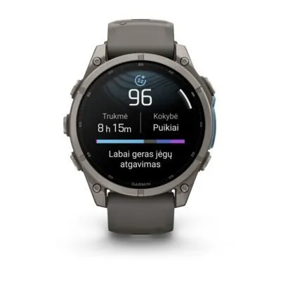 Garmin fēnix 9 47 mm Titanium / Pebble Grey Silicone
