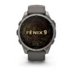 Garmin fēnix 9 47 mm Titanium / Pebble Grey Silicone