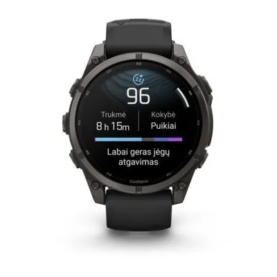 Garmin fēnix 9 47 mm Carbon Grey DLC Titanium / Black Silicone