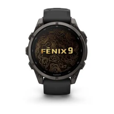 Garmin fēnix 9 47 mm Carbon Grey DLC Titanium / Black Silicone