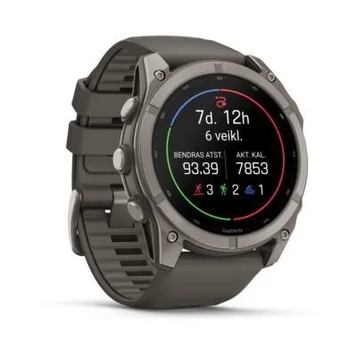 Garmin fēnix 9 51 mm Titanium / Pebble Grey Silicone