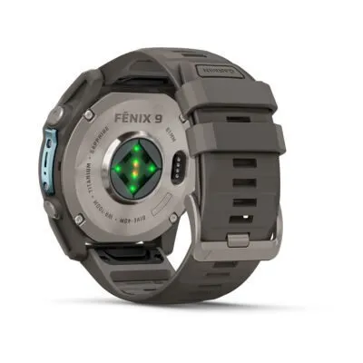 Garmin fēnix 9 51 mm Titanium / Pebble Grey Silicone