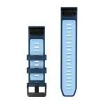 Garmin QuickFit 22 Watch Band Tidal Blue / Ice Blue Silicone