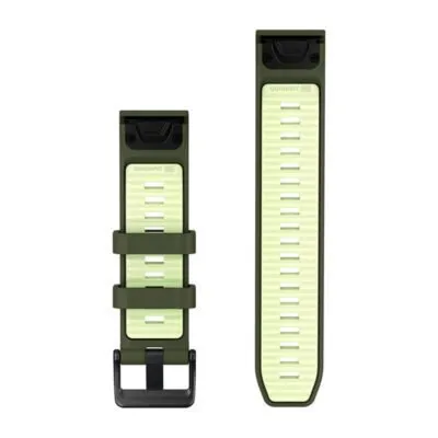 Garmin QuickFit 22 Watch Band Olive Drab / Citron Silicone