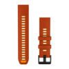 Tamsiai oranžinė / oranžinė • QuickFit • 22 mm • Silikonas