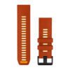 Tamsiai oranžinė / oranžinė • QuickFit • 26 mm • Silikonas