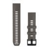Žvirgždo / sidabro pilka • QuickFit • 22 mm • Silikonas