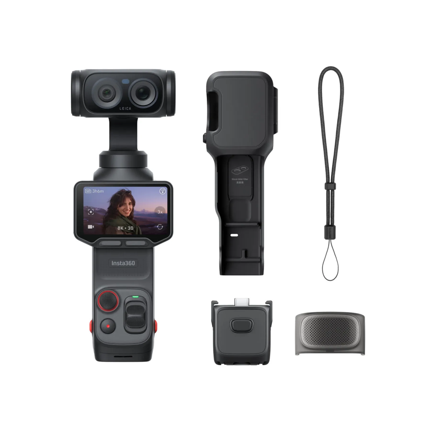 Insta360 Luna Ultra standartinis komplektas, kosminė juoda