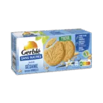 Gerblé sausainiai su sezamais ir vanile, be cukraus 132g