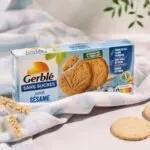 Gerblé sausainiai su sezamais ir vanile, be cukraus 132g