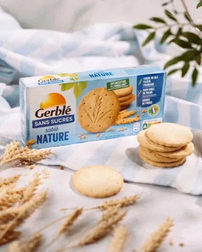 Gerblé Nature smėlio sausainiai be cukraus 132g