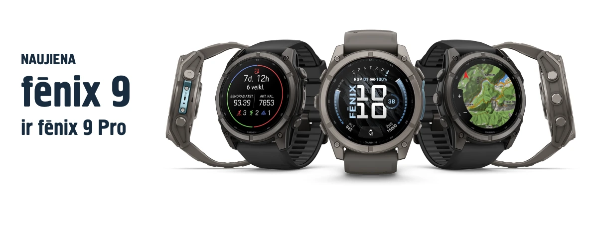 Garmin Fēnix 9 — sužinok daugiau ir pasirink savo modelį