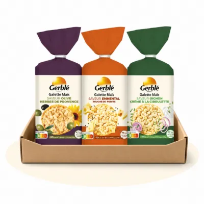 Gerblé kukurūzų galečių MIX – 8 pakuotės Gerblé kukurūzų galečių MIX – 8 pakuotės