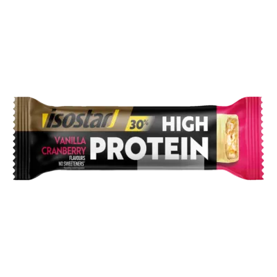 Isostar batonėlis High Protein 30 Vanilla Cranberry Bar 55g Isostar batonėlis High Protein 30 Vanilla Cranberry Bar 55g