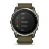 Garmin Enduro 4 Titanium / Dark Olive ComfortFit Fabric Band