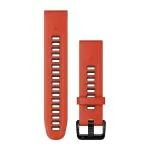 Garmin QuickFit 20 Watch Band Flame Red/Graphite Silicone