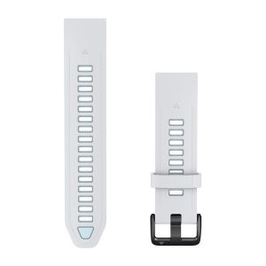 Garmin QuickFit 20 Watch Band Whitestone/Ice Blue Silicone