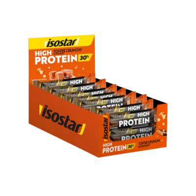 Isostar High Protein 30 Toffee Crunchy batonėliai 55g x 16