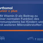Orthomol Junior C Plus, aviečių ir žaliųjų citrinų, 7 porcijos